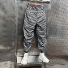 Load image into Gallery viewer, Plaid loose legged casual pants