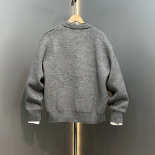 Load image into Gallery viewer, Casual Patchwork Fake Two-piece Knitted Cardigan