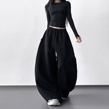 Load image into Gallery viewer, Casual Draped Straight Leg Floor-length Sweatpants