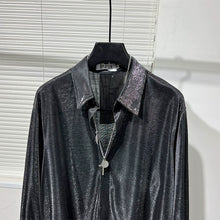 Load image into Gallery viewer, Silver Sequined Shirt