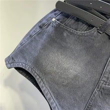 Load image into Gallery viewer, Double Belt High Waist A-line Shorts