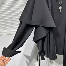 Load image into Gallery viewer, Dark Irregular Patchwork Loose Shirt Men's Fake Two-Piece Shirt