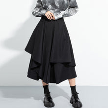 Load image into Gallery viewer, Irregular High-waisted A-line Skirt Pants