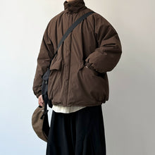 Load image into Gallery viewer, Japanese Retro Stand-collar Loose Cotton Coat