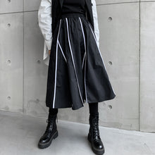 Load image into Gallery viewer, Striped Irregular High Waist Skirt
