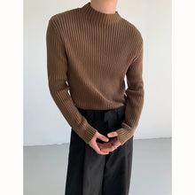 Load image into Gallery viewer, Slim Fit Half Turtleneck Base Knit Sweater