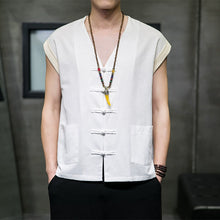 Load image into Gallery viewer, Thin Cotton And Linen Vest Loose And Breathable