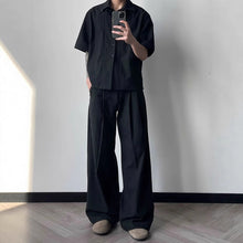 Load image into Gallery viewer, Tencel Linen Double Pleat Straight Drape Trousers