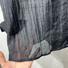 Load image into Gallery viewer, Loose Hollow Drapey V-neck Shirt