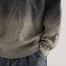 Load image into Gallery viewer, Round Neck Gradient Bottoming Sweater