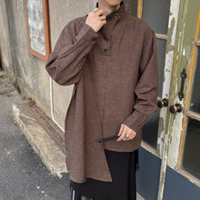 Load image into Gallery viewer, Retro Solid Color French Stand Collar Scarf Shirt