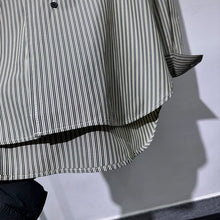 Load image into Gallery viewer, Striped Irregular Lapel Shirt