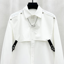 Load image into Gallery viewer, Patchwork Shawl Design Long-sleeved Shirt