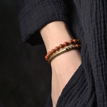 Load image into Gallery viewer, Red Jasper Beads Multi-layer Retro Ethnic Bracelet