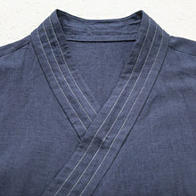 Load image into Gallery viewer, Cotton and Linen Striped Thin Breathable Vest Sleeveless