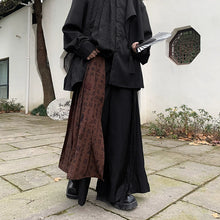 Load image into Gallery viewer, Patchwork Wide-leg Casual Culottes