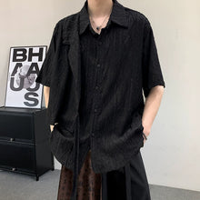 Load image into Gallery viewer, Vintage Jacquard Hollow Strap Shirt