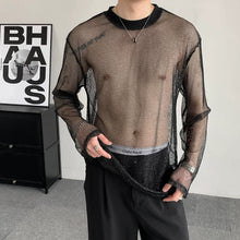 Load image into Gallery viewer, Mesh Transparent Casual Bottoming Shirt