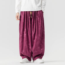 Load image into Gallery viewer, Corduroy Printed Casual Wide-Leg Pants