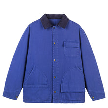 Load image into Gallery viewer, Retro Blue Multi-pocket Jacket