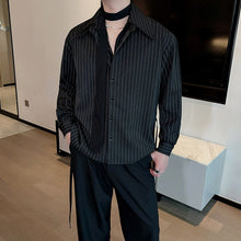 Load image into Gallery viewer, Vertical Striped Retro Casual Shirt
