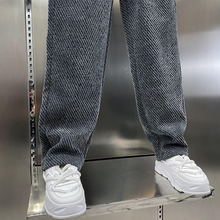 Load image into Gallery viewer, Jacquard-knit Chenille Loose Straight-leg Trousers