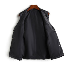 Load image into Gallery viewer, Single Breasted V-Neck Drawstring Vest Jacket