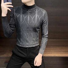 Load image into Gallery viewer, Mid-neck Slim-fit Knit Base Sweater