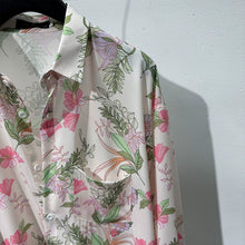 Load image into Gallery viewer, Retro Print Loose Non-iron Drape Shirt