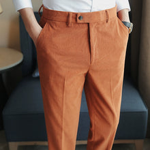 Load image into Gallery viewer, Winter Thickened Corduroy Slim Fit Casual Trousers
