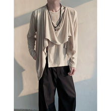 Load image into Gallery viewer, Retro Knitted Patchwork Irregular Long-sleeved Sweater