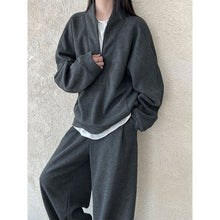 Load image into Gallery viewer, Relaxed Brushed Sweatshirt Casual Machete Pants Two-piece Suit