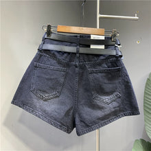Load image into Gallery viewer, Double Belt High Waist A-line Shorts