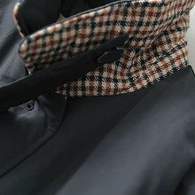 Load image into Gallery viewer, Retro Colorblock Stand Collar Cotton Mid-length Over-the-knee Coat