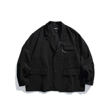 Load image into Gallery viewer, Loose-fitting Curved Lapel Blazer