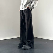Load image into Gallery viewer, Stitched Textured Straight-leg Loose Casual Jeans