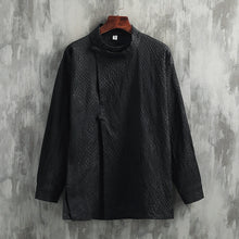 Load image into Gallery viewer, Retro Python Pattern Button-Down Jacquard Zen Shirt