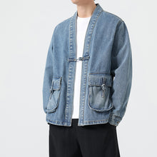 Load image into Gallery viewer, Denim Large Pocket Button Jacket