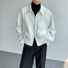 Load image into Gallery viewer, White Short Shoulder Padded Jacket