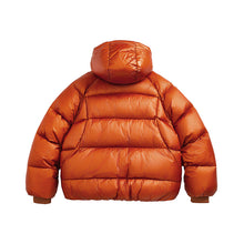 Load image into Gallery viewer, Heavyweight White Duck Down Hooded High Neck Loose Puffer Coat