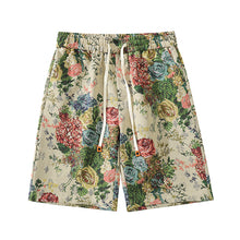 Load image into Gallery viewer, Summer Ethnic Rose Embroidered Shorts