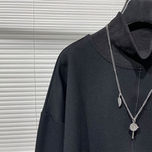 Load image into Gallery viewer, Loose Slit Stand Collar Sweatshirt