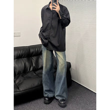 Load image into Gallery viewer, Studded Flared Wide-leg Jeans