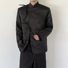 Load image into Gallery viewer, Retro Tang Suit Jacquard Lace-up Blazer