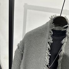 Load image into Gallery viewer, Vintage Ripped Knit Cardigan Sweater