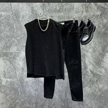 Load image into Gallery viewer, Loose Sleeveless Round Neck Sequined Casual Vest