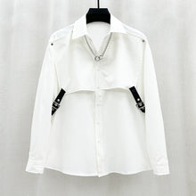 Load image into Gallery viewer, Patchwork Shawl Design Long-sleeved Shirt