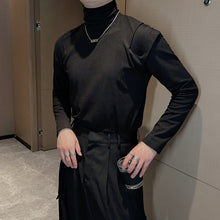 Load image into Gallery viewer, Turtleneck Solid Color Long-sleeved T-shirt