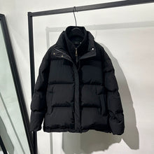 Load image into Gallery viewer, Fake Two-piece Stand Collar Loose Cotton Jacket