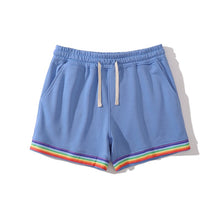 Load image into Gallery viewer, Cotton Rainbow Print Sweat Home Shorts